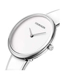 Buy Shop Calvin Klein Seduce White Dial Two Tone Steel Strap Watch for Women - K4E2N116 USA Online