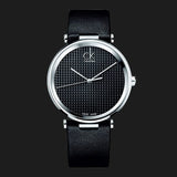 Buy Shop Calvin Klein Sight Black Dial Black Leather Strap Watch for Men - K1S21102 USA Online