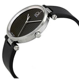 Buy Shop Calvin Klein Sight Black Dial Black Leather Strap Watch for Men - K1S21102 USA Online