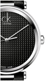 Buy Shop Calvin Klein Sight Black Dial Black Leather Strap Watch for Men - K1S21102 USA Online