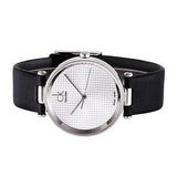 Buy Shop Calvin Klein Sight Silver Dial Black Leather Strap Watch for Men - K1S21120 USA Online