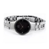 Buy Shop Calvin Klein Simplicity Black Dial Silver Steel Strap Watch for Women - K4323104 USA Online