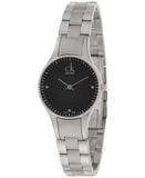 Buy Shop Calvin Klein Simplicity Black Dial Silver Steel Strap Watch for Women - K4323104 USA Online