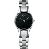 Buy Shop Calvin Klein Simplicity Black Dial Silver Steel Strap Watch for Women - K4323104 USA Online