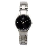 Buy Shop Calvin Klein Simplicity Black Dial Silver Steel Strap Watch for Women - K4323104 USA Online