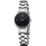 Buy Shop Calvin Klein Simplicity Black Dial Silver Steel Strap Watch for Women - K4323104 USA Online