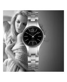 Buy Shop Calvin Klein Simplicity Black Dial Silver Steel Strap Watch for Women - K4323130 USA Online