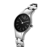 Buy Shop Calvin Klein Simplicity Black Dial Silver Steel Strap Watch for Women - K4323130 USA Online