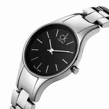 Buy Shop Calvin Klein Simplicity Black Dial Silver Steel Strap Watch for Women - K4323130 USA Online