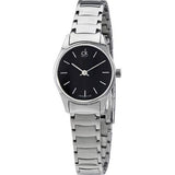Buy Shop Calvin Klein Simplicity Black Dial Silver Steel Strap Watch for Women - K4323130 USA Online