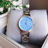 Buy Shop Calvin Klein Simplicity Blue Dial Silver Steel Strap Watch for Women - K432314N USA Online