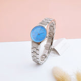 Buy Shop Calvin Klein Simplicity Blue Dial Silver Steel Strap Watch for Women - K432314N USA Online