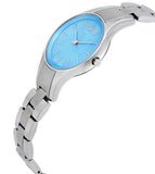 Buy Shop Calvin Klein Simplicity Blue Dial Silver Steel Strap Watch for Women - K432314N USA Online