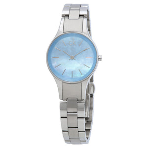 Buy Shop Calvin Klein Simplicity Blue Dial Silver Steel Strap Watch for Women - K432314N USA Online
