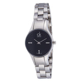 Buy Shop Calvin Klein Simplicity Diamonds Black Dial Silver Steel Strap Watch for Women - K4323102 USA Online
