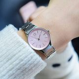 Buy Shop Calvin Klein Simplicity Pink Dial Silver Steel Strap Watch for Women - K432314E USA Online