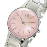 Buy Shop Calvin Klein Simplicity Pink Dial Silver Steel Strap Watch for Women - K432314E USA Online