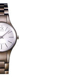 Buy Shop Calvin Klein Simplicity Silver Dial Grey Steel Strap Watch for Women - K4323620 USA Online