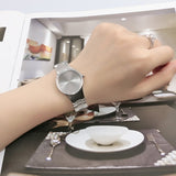 Buy Shop Calvin Klein Simplicity Silver Dial Silver Steel Strap Watch for Women - K4323120 USA Online