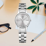 Buy Shop Calvin Klein Simplicity Silver Dial Silver Steel Strap Watch for Women - K4323120 USA Online
