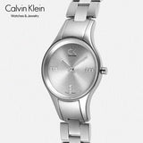 Buy Shop Calvin Klein Simplicity Silver Dial Silver Steel Strap Watch for Women - K4323120 USA Online