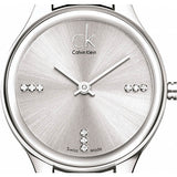 Buy Shop Calvin Klein Simplicity Silver Dial Silver Steel Strap Watch for Women - K4323120 USA Online