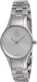 Buy Shop Calvin Klein Simplicity White Dial Silver Steel Strap Watch for Women - K4323101 USA Online