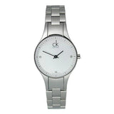 Buy Shop Calvin Klein Simplicity White Dial Silver Steel Strap Watch for Women - K4323101 USA Online