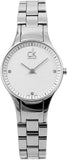 Buy Shop Calvin Klein Simplicity White Dial Silver Steel Strap Watch for Women - K4323101 USA Online