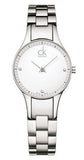 Buy Shop Calvin Klein Simplicity White Dial Silver Steel Strap Watch for Women - K4323101 USA Online