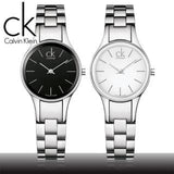 Buy Shop Calvin Klein Simplicity White Dial Silver Steel Strap Watch for Women - K4323126 USA Online