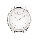 Buy Shop Calvin Klein Simplicity White Dial Silver Steel Strap Watch for Women - K4323126 USA Online