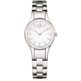 Buy Shop Calvin Klein Simplicity White Dial Silver Steel Strap Watch for Women - K4323126 USA Online