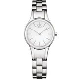 Buy Shop Calvin Klein Simplicity White Dial Silver Steel Strap Watch for Women - K4323126 USA Online