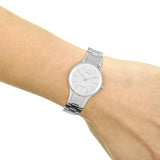 Buy Shop Calvin Klein Simplicity White Dial Silver Steel Strap Watch for Women - K4323185 USA Online