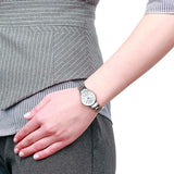 Buy Shop Calvin Klein Simplicity White Dial Silver Steel Strap Watch for Women - K4323185 USA Online