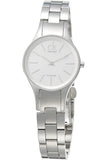 Buy Shop Calvin Klein Simplicity White Dial Silver Steel Strap Watch for Women - K4323185 USA Online