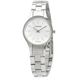 Buy Shop Calvin Klein Simplicity White Dial Silver Steel Strap Watch for Women - K4323185 USA Online