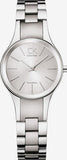 Buy Shop Calvin Klein Simplicity White Dial Silver Steel Strap Watch for Women - K4323185 USA Online