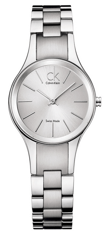Buy Shop Calvin Klein Simplicity White Dial Silver Steel Strap Watch for Women - K4323185 USA Online