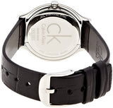 Buy Shop Calvin Klein Skirt Black Dial Black Leather Strap Watch for Women - K2U231C1 USA Online