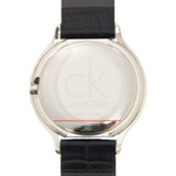 Buy Shop Calvin Klein Skirt Black Dial Black Leather Strap Watch for Women - K2U231C1 USA Online