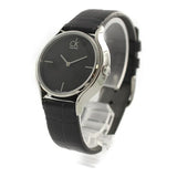 Buy Shop Calvin Klein Skirt Black Dial Black Leather Strap Watch for Women - K2U231C1 USA Online