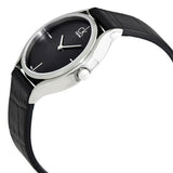 Buy Shop Calvin Klein Skirt Black Dial Black Leather Strap Watch for Women - K2U231C1 USA Online