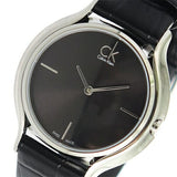 Buy Shop Calvin Klein Skirt Black Dial Black Leather Strap Watch for Women - K2U231C1 USA Online