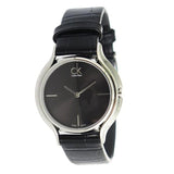 Buy Shop Calvin Klein Skirt Black Dial Black Leather Strap Watch for Women - K2U231C1 USA Online