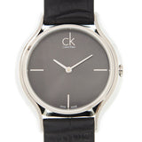 Buy Shop Calvin Klein Skirt Black Dial Black Leather Strap Watch for Women - K2U231C1 USA Online