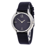 Buy Shop Calvin Klein Skirt Black Dial Black Leather Strap Watch for Women - K2U231C1 USA Online