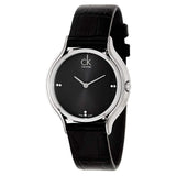 Buy Shop Calvin Klein Skirt Black Dial Black Leather Strap Watch for Women - K2U231C1 USA Online