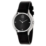 Buy Shop Calvin Klein Skirt Black Dial Black Leather Strap Watch for Women - K2U231CS USA Online